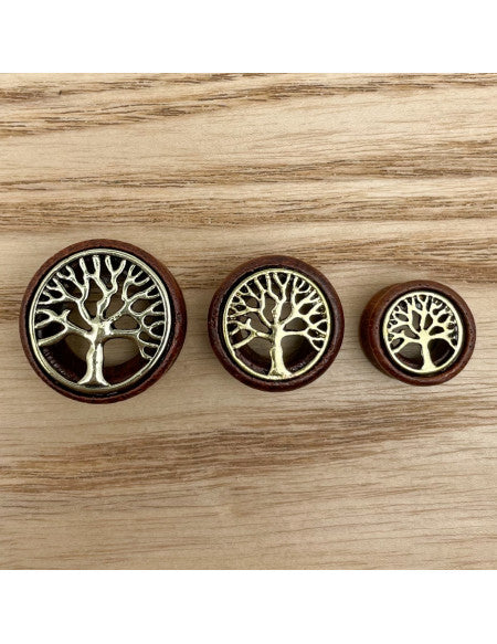 Ecarteur tunnel motif arbre 1pcs