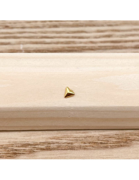 Piercing nez barbell droite losange doré