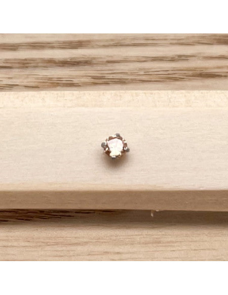 Barbell plateau argent brillant 3mm