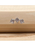 Barbell boule 1.2/6 trois brillant argent