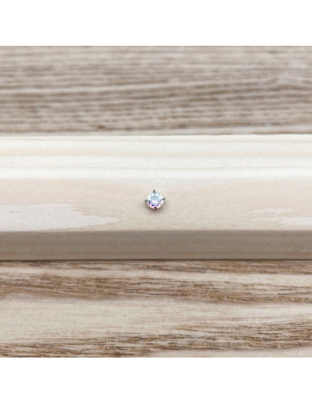 Piercing nez barbell angle brillant