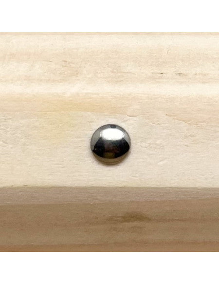 Microdermal titane plaque arrondie argentée