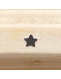Microdermal titane plaque étoile argentée