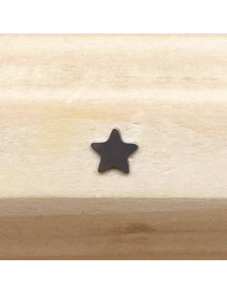 Microdermal titane plaque étoile argentée