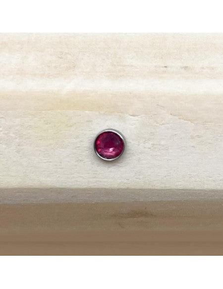 Microdermal brillant rose 3mm