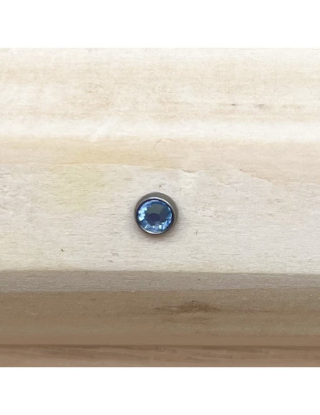 Microdermal brillant bleu 3mm