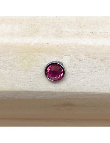Microdermal brillant rose 4mm