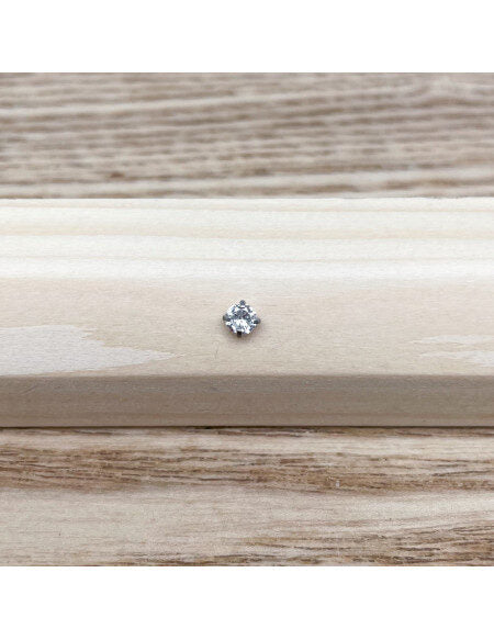 Piercing nez barbell angle brillant