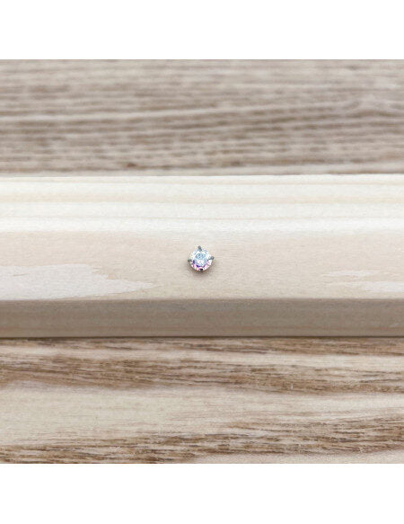 Piercing nez barbell angle brillant