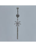 Nombril pendentif fleurs