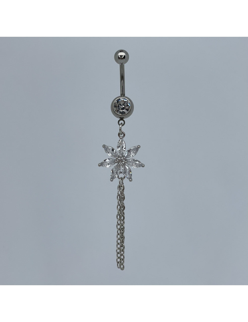 Nombril pendentif fleurs
