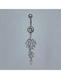 Nombril pendentif feuilles