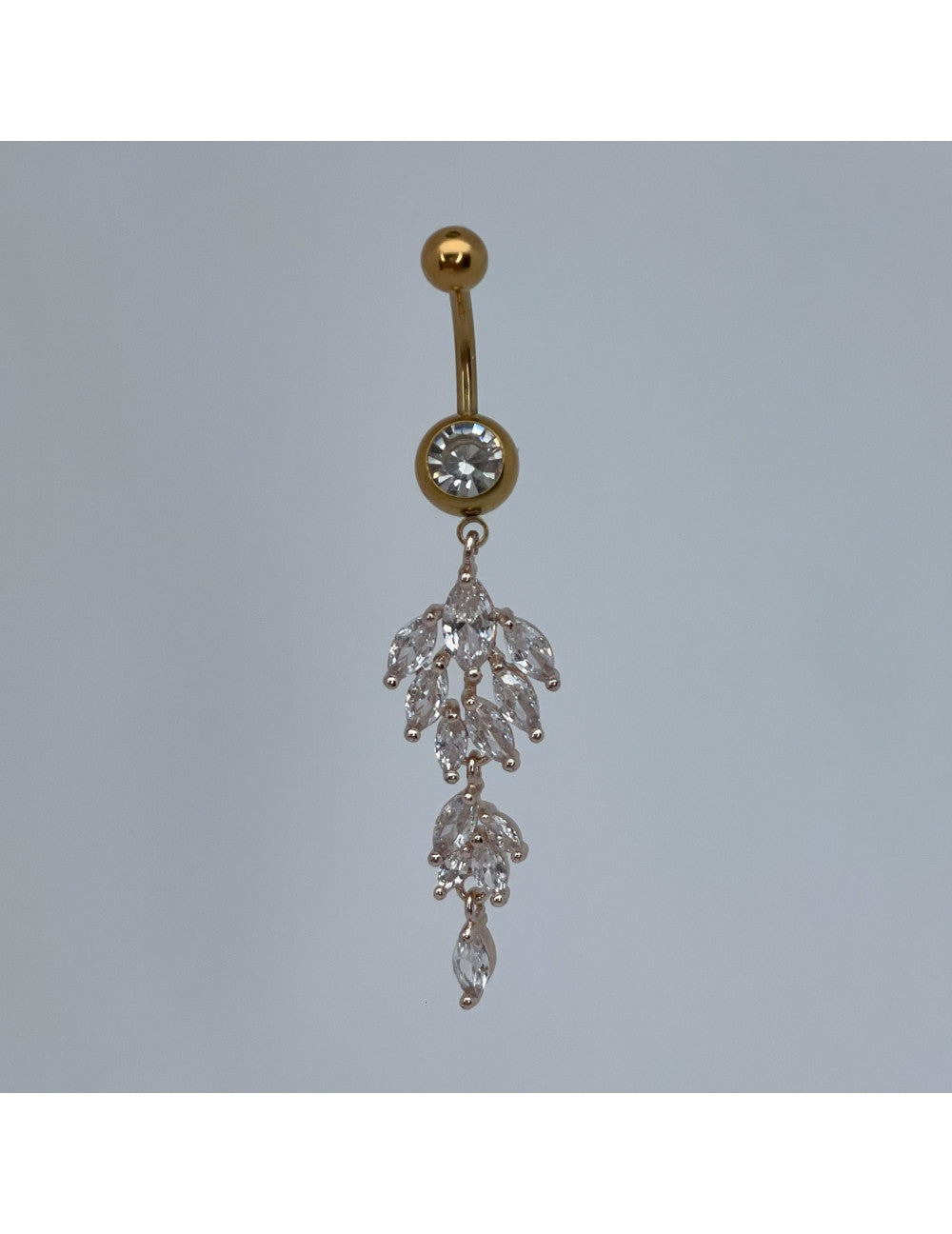 Nombril pendentif feuilles